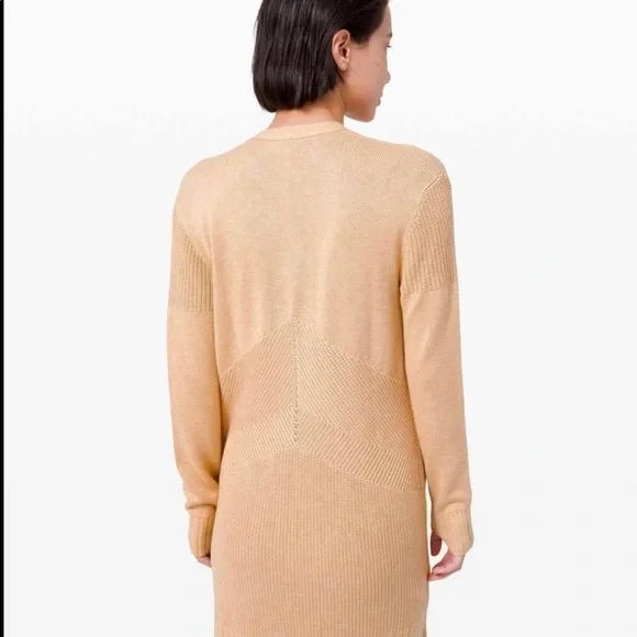 Lululemon sincerely yours wrap sweater cardigan size small cashmere - Picture 3 of 8